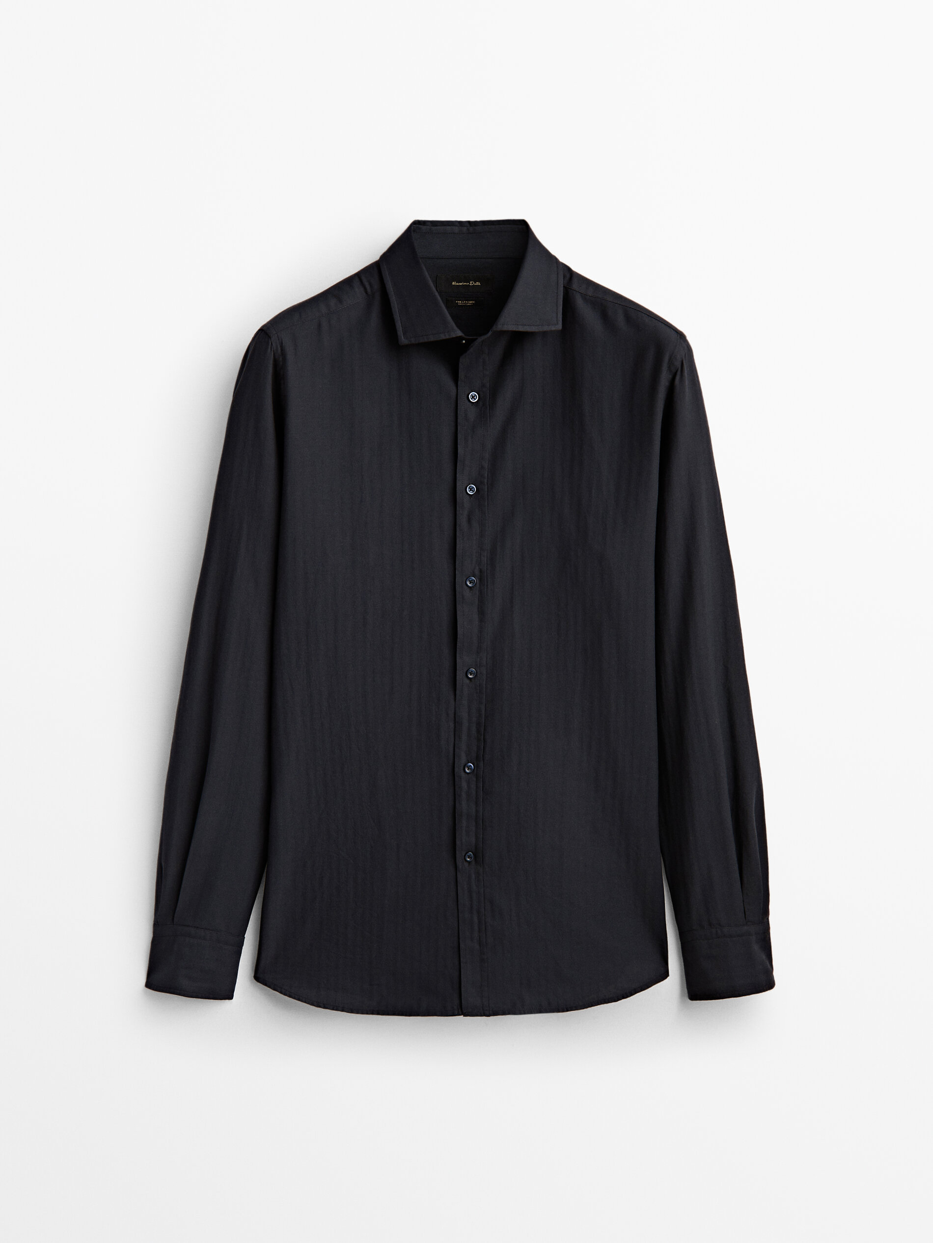 

Рубашка мужская Massimo Dutti 00155365401 синяя S, 00155365401