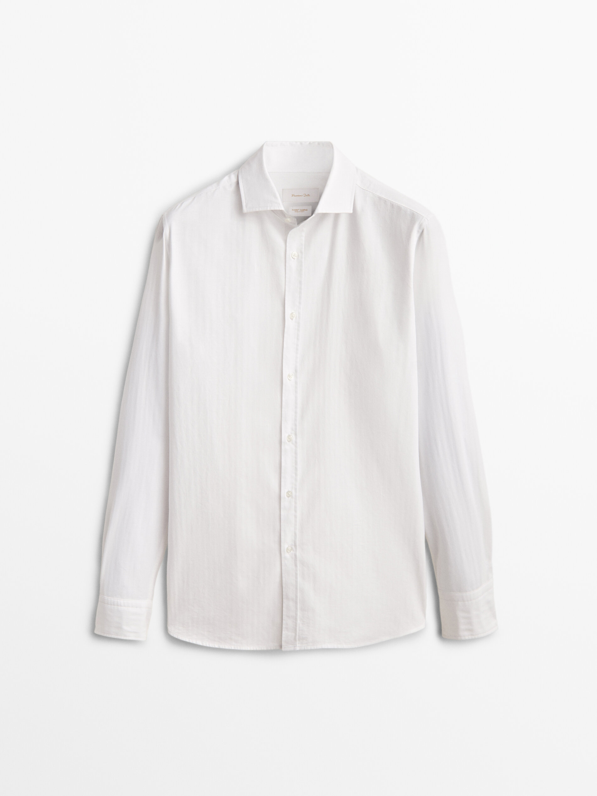 

Рубашка мужская Massimo Dutti 00155365250 белая XL, 00155365250