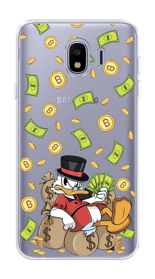 

Чехол на Samsung Galaxy J4 "Скрудж Макдак в красном", Красный;черный;коричневый;прозрачный, 26450-1