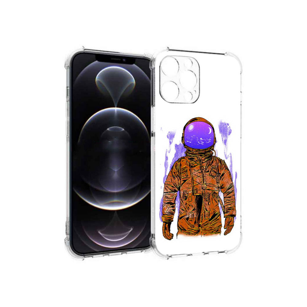 

Чехол MyPads Tocco для Apple iPhone 13 Pro Max нарисованный мужчина в скафандре, Прозрачный, Tocco