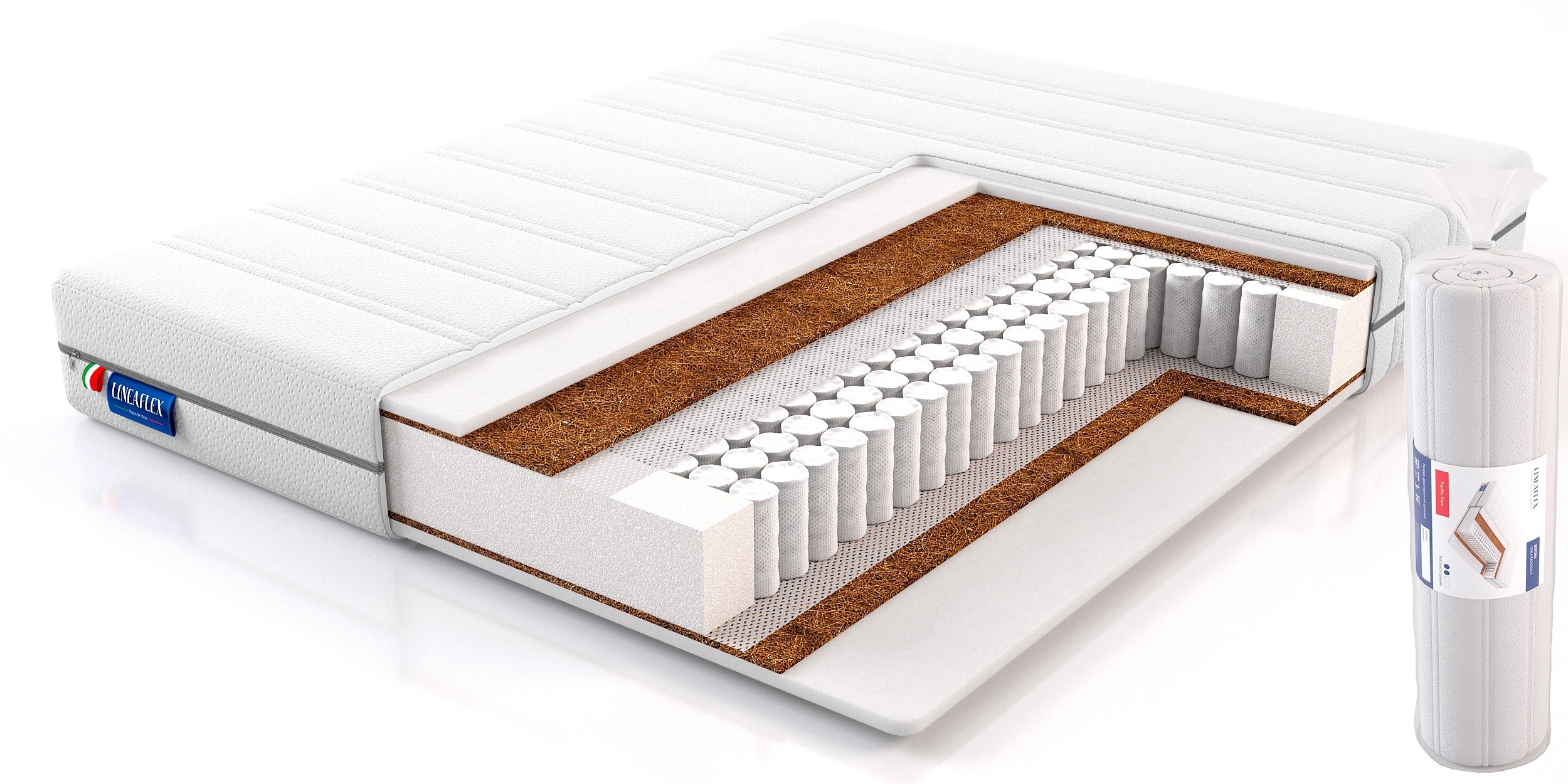 

Матрас Lineaflex Bertina 160x190, Белый, Bertina
