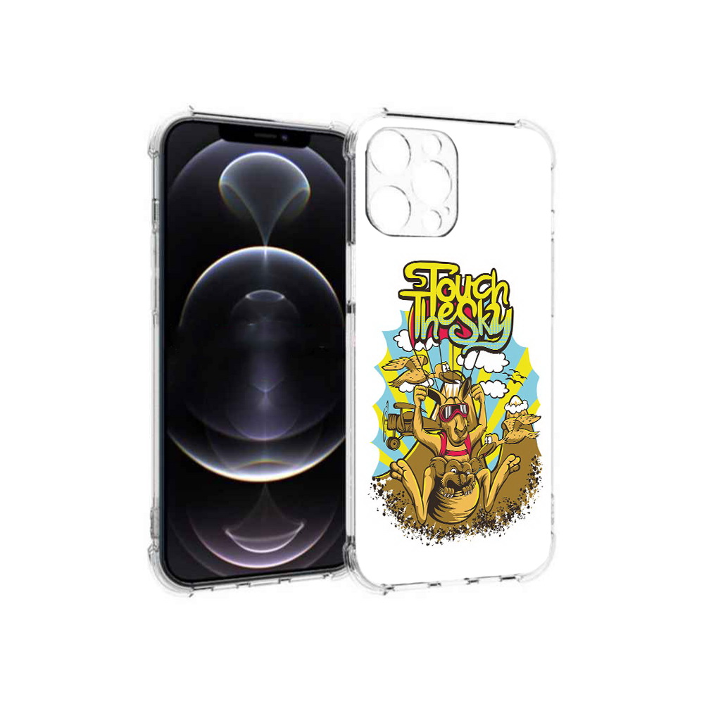 

Чехол MyPads Tocco для Apple iPhone 13 Pro Max нарисованное кенгуру комикс, Прозрачный, Tocco