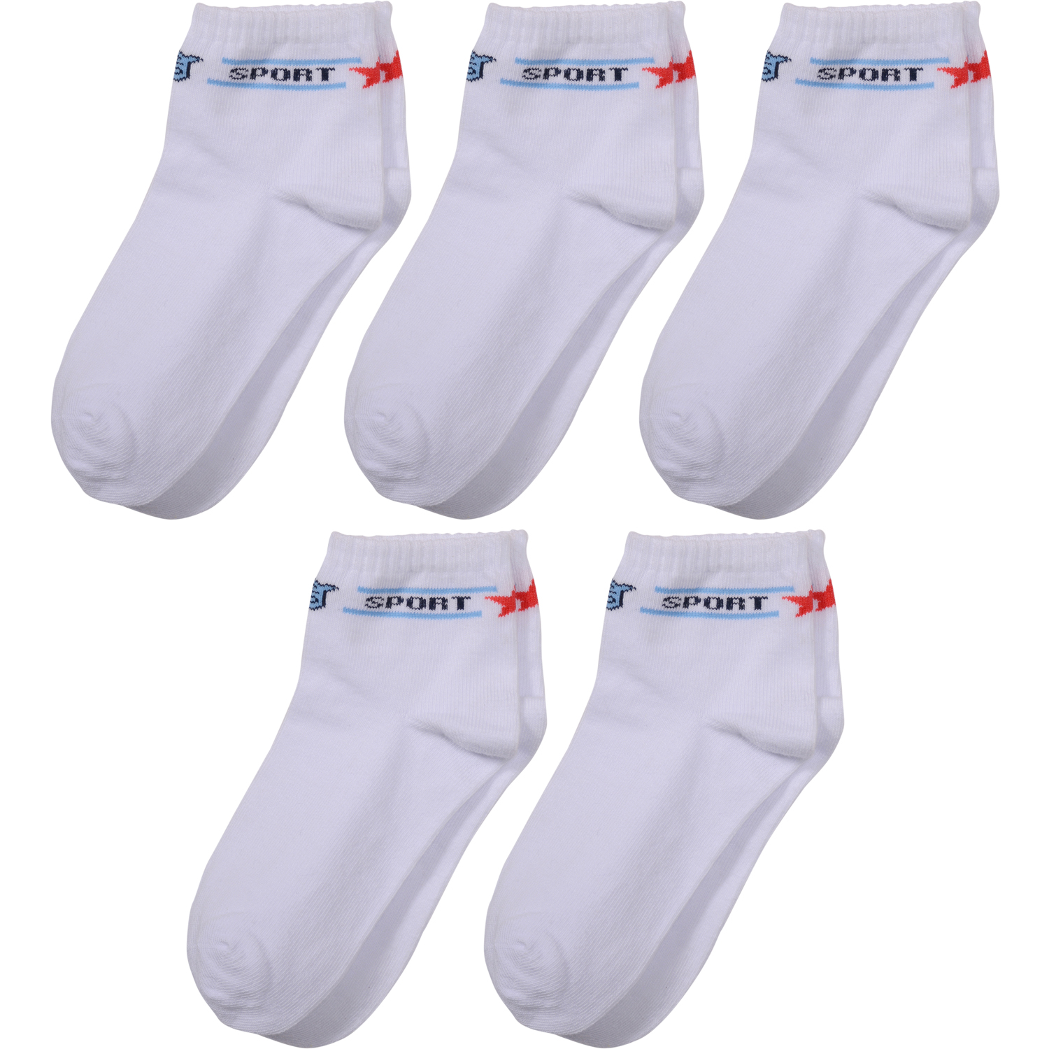 

Носки детские короткие RuSocks 5-ДС-21_16-18_бело-синие, 5-ДС-21