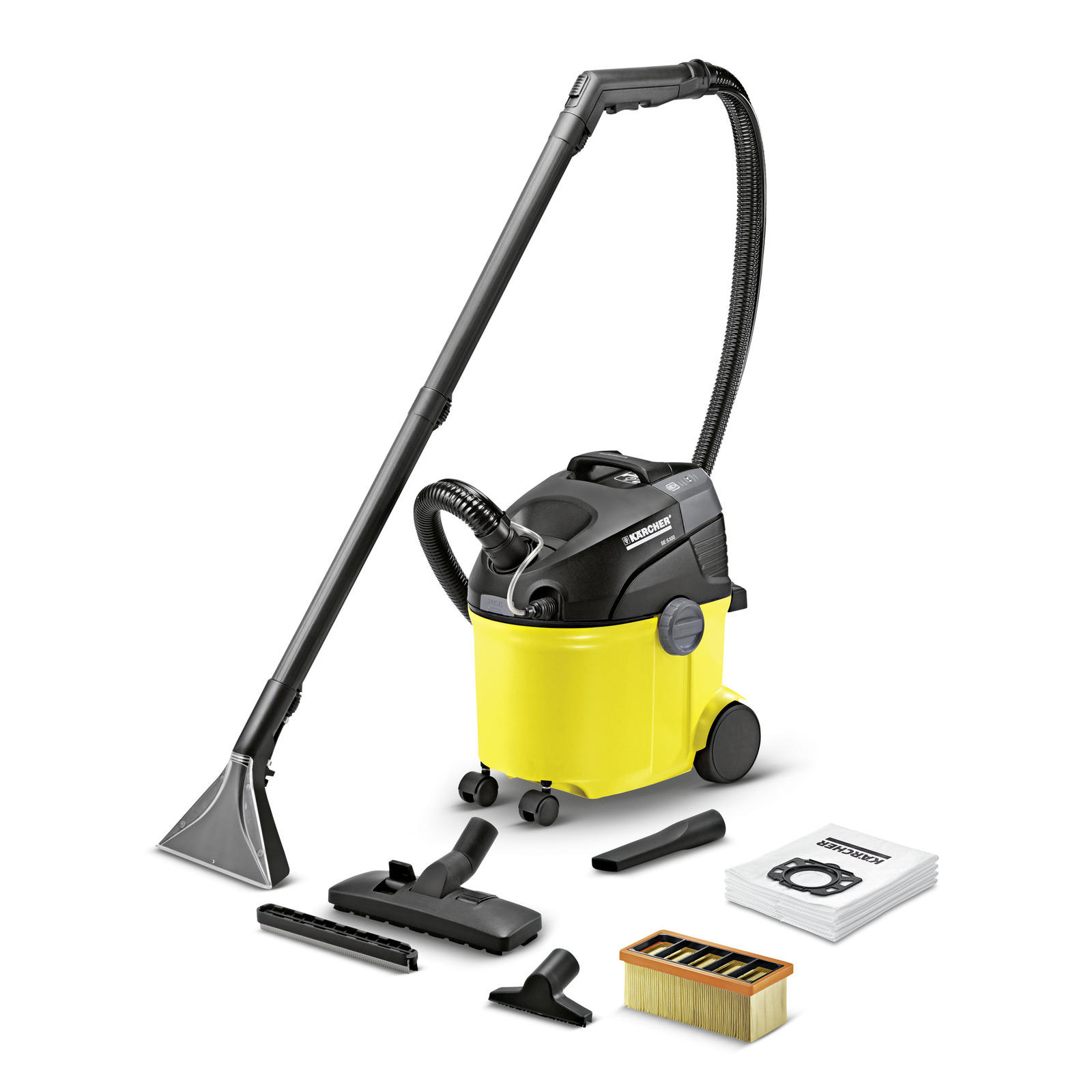 фото Моющий пылесос karcher se 5.100 1.081-200.0 + отвертка аккумуляторная+ночник-зарядка (set)