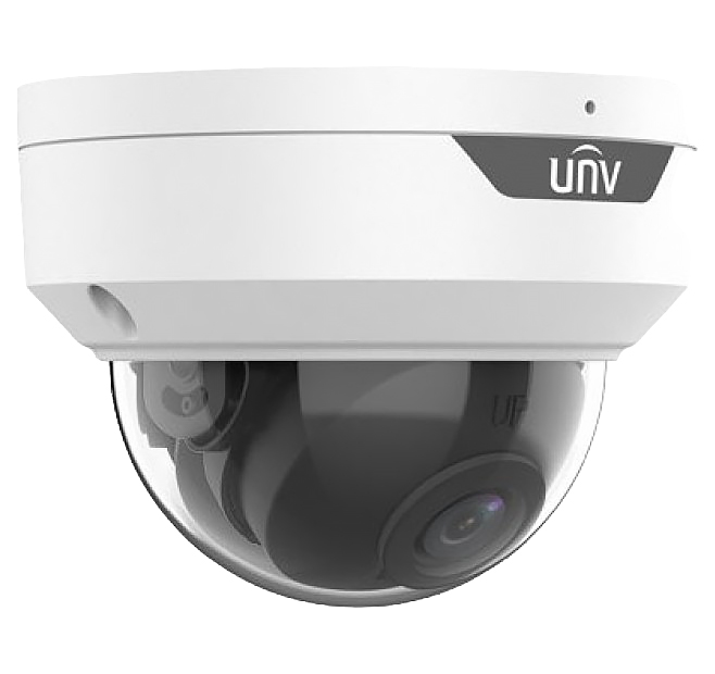 Видеокамера Uniview IP купольная антивандальная, 1/2.7