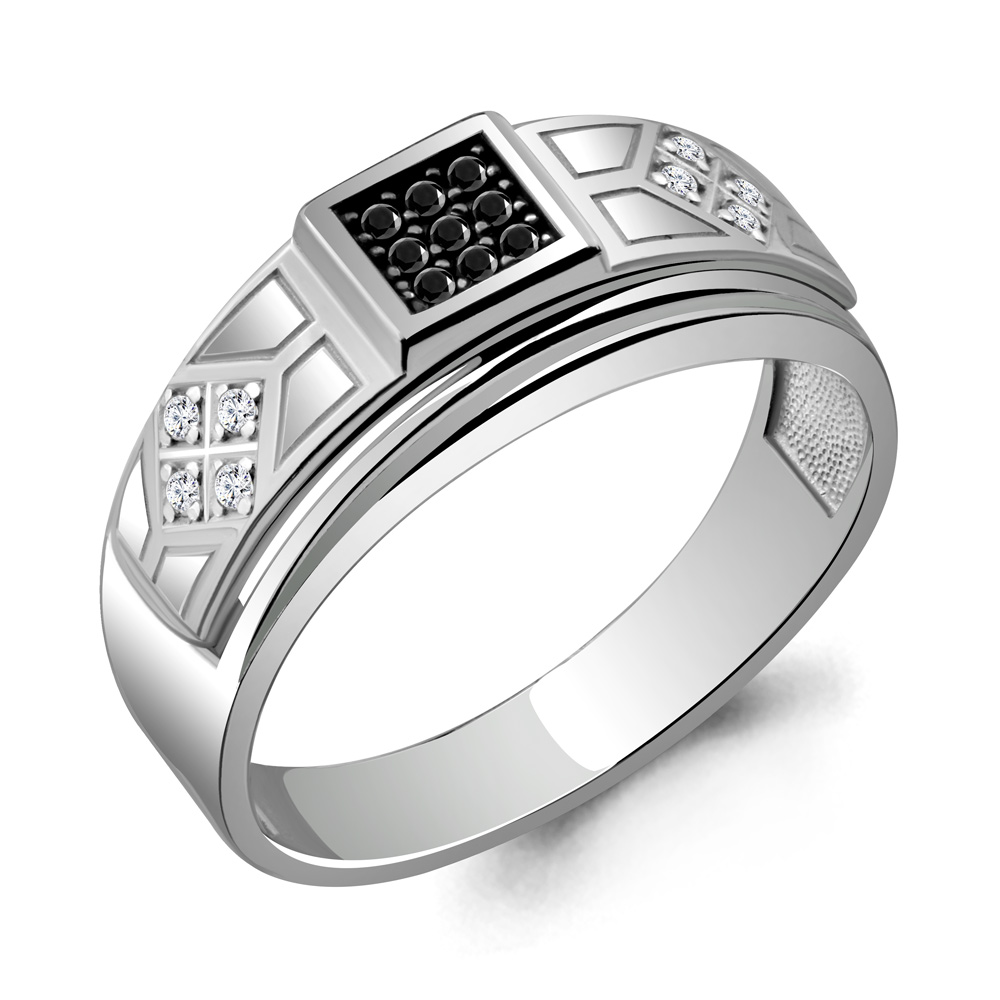 

Кольцо из серебра с фианитом Aquamarine Aquamarine 62067Ч_925_р р. 21, 62067Ч_925_р