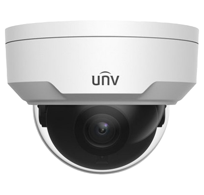 Видеокамера Uniview IP купольная антивандальная, 1/2.7