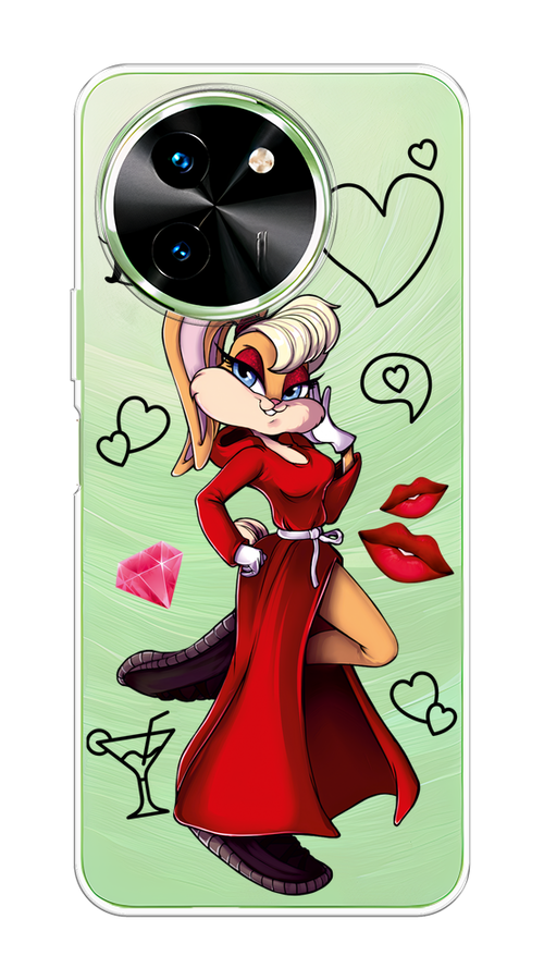 

Чехол на Vivo T3x/Y38 5G "Rich Lola Bunny", Красный;бежевый;оранжевый, 2610750-1