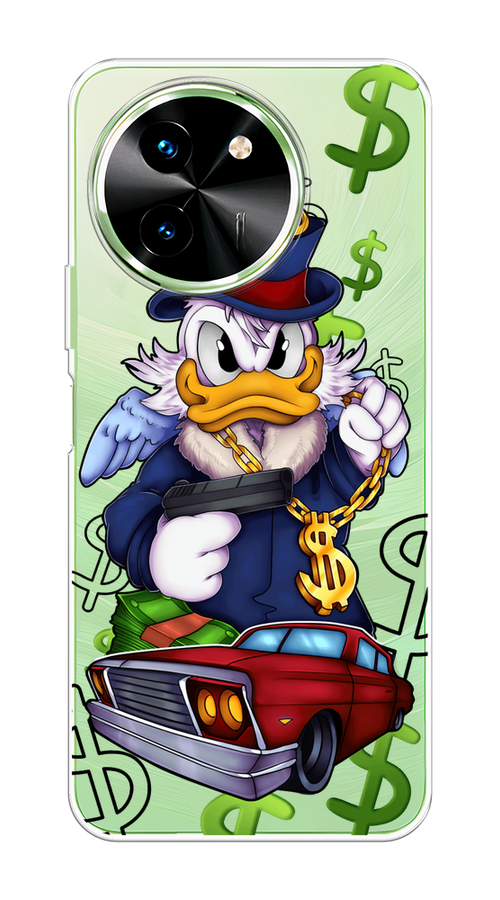 

Чехол на Vivo T3x/Y38 5G "Scrooge McDuck with a Gold Chain", Красный;синий;белый, 2610750-1