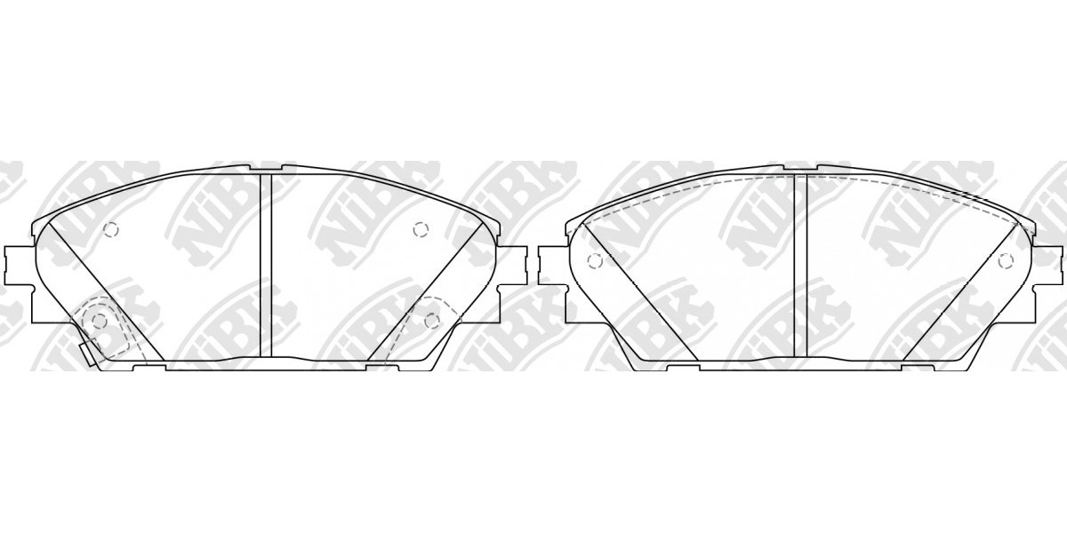 

Тормозные колодки NiBK передние спортивные pn25005s