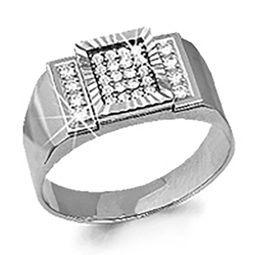 

Кольцо из серебра с фианитом Aquamarine Aquamarine 62036А_925_р р. 18, 62036А_925_р