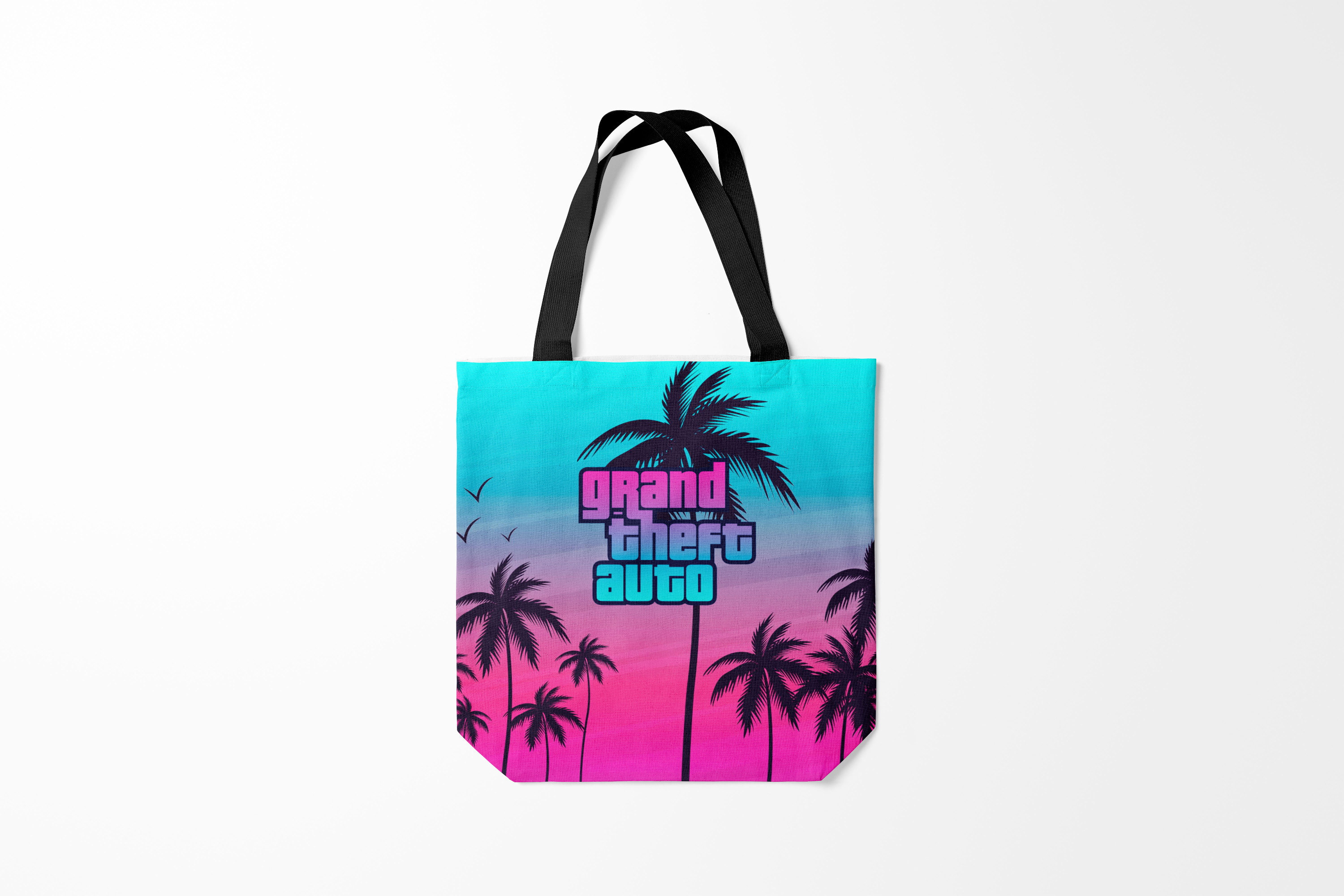 

Сумка шoппер унисекс Burnettie GTA, голубой; розовый, GTA