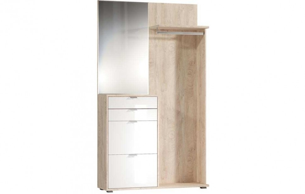 

Моби Нэкст Шкаф многоцелевого назначения 10.21 (Моби) дуб эндгрейн/белый глянец, моби-40751