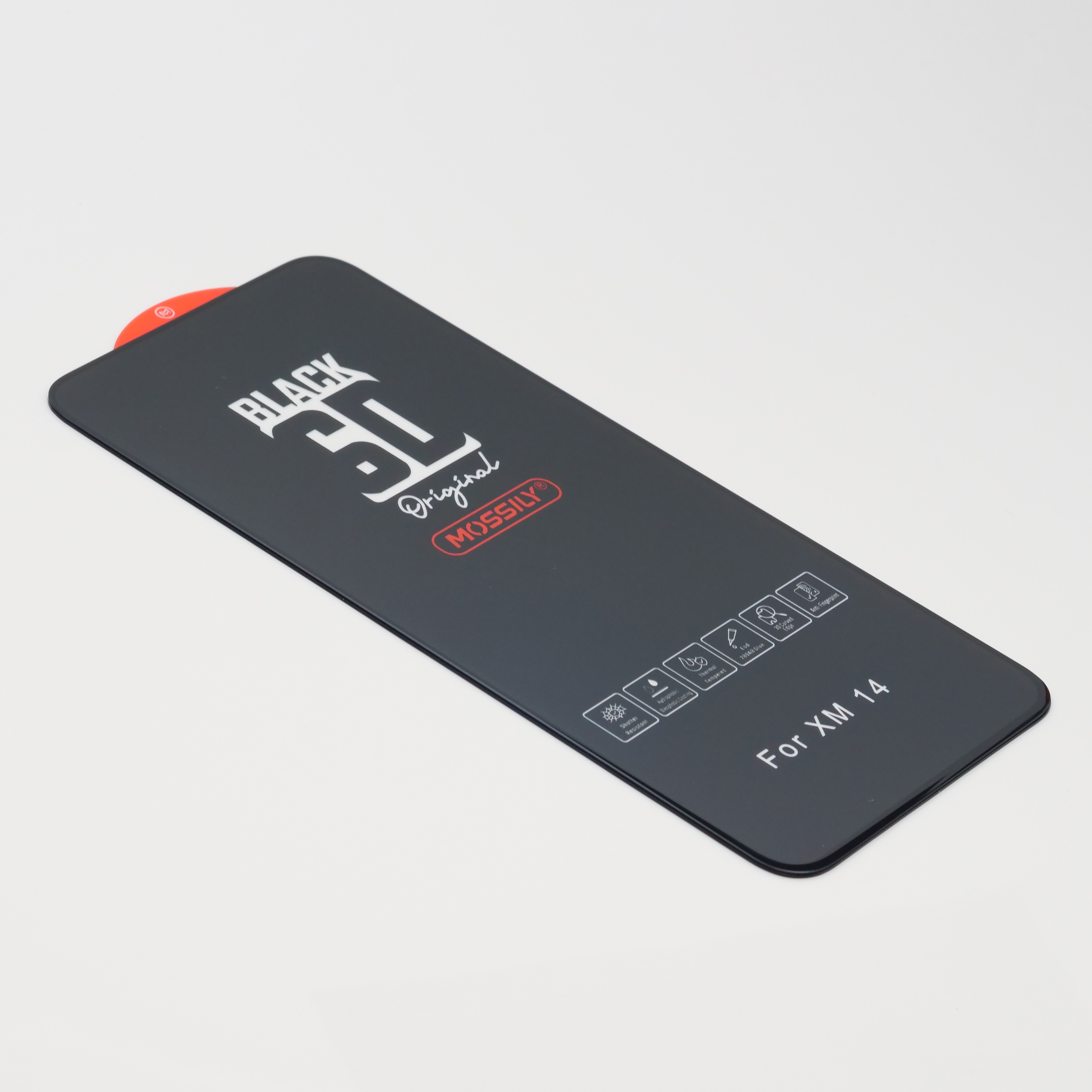 

Защитное стекло 9H Black для Xiaomi MI 14, черное т/у