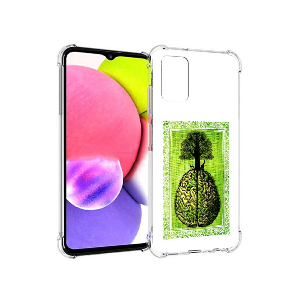 

Чехол MyPads Tocco для Samsung Galaxy A03s абстракция здоровый мозг (PT162170.549.211), Прозрачный, Tocco