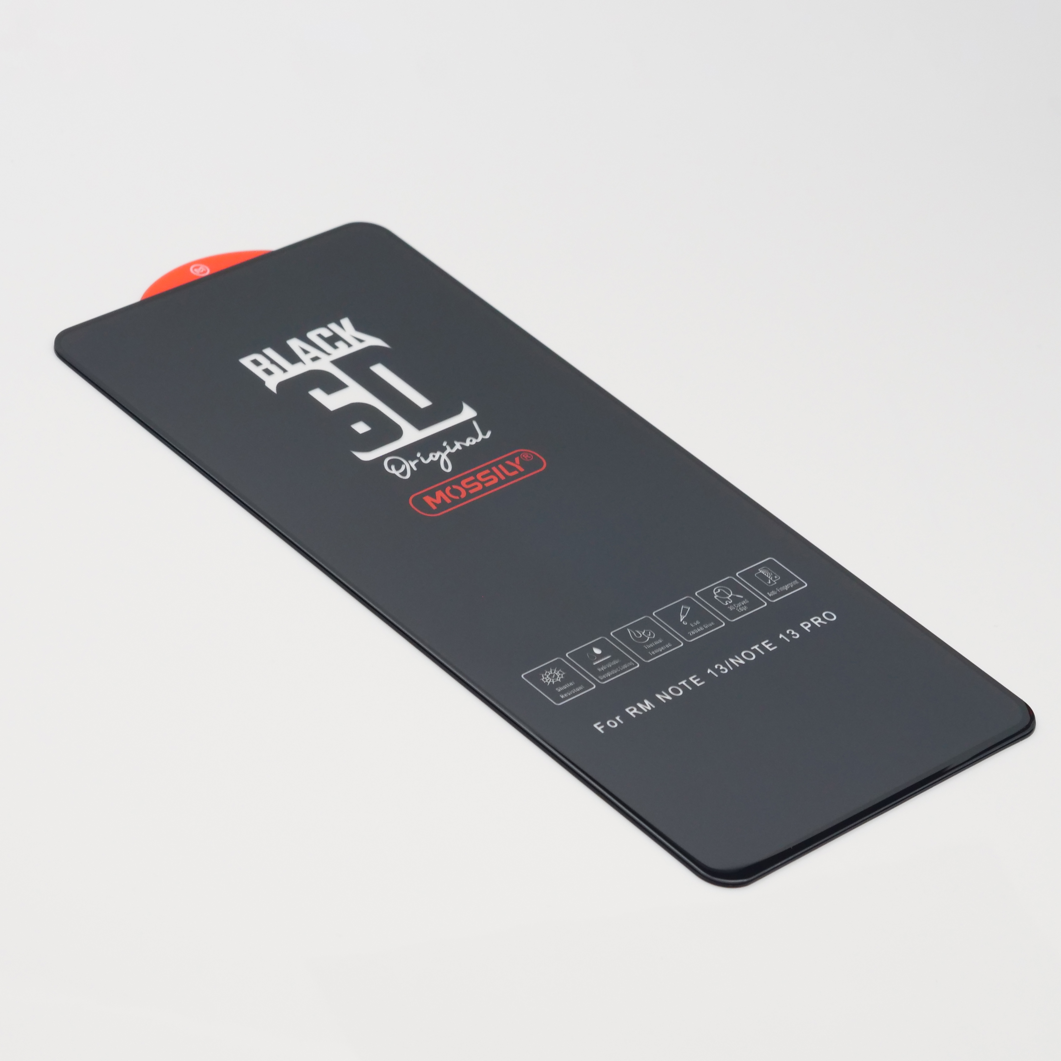 

Защитное стекло 9H Black для Xiaomi Note 13/13 Pro черное т/у