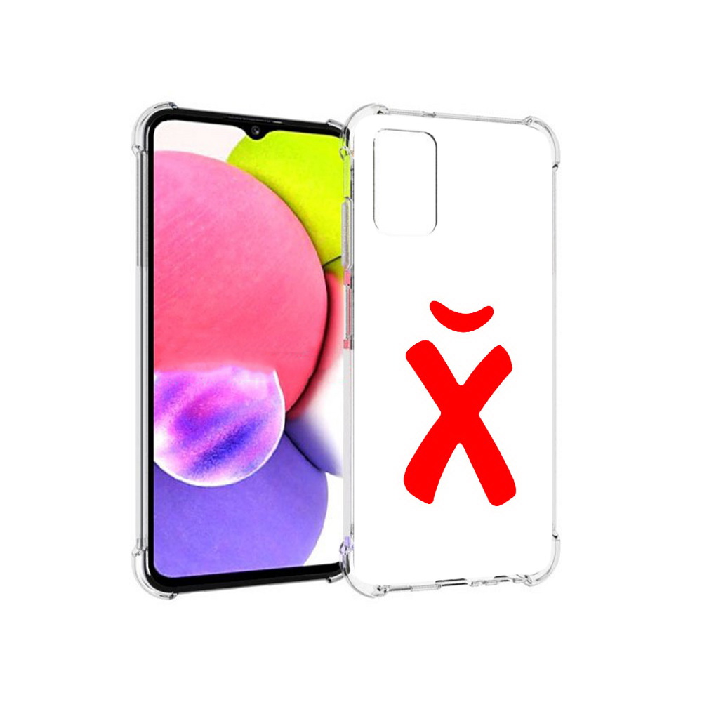Чехол MyPads Tocco для Samsung Galaxy A03s абстракция буква х (PT162170.549.209)