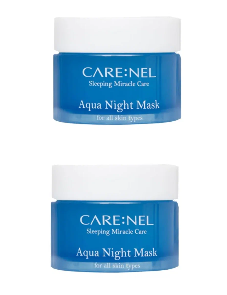 Маска для лица Care:Nel Aqua Night Mask увлажняющая ночная 15 мл 2 шт