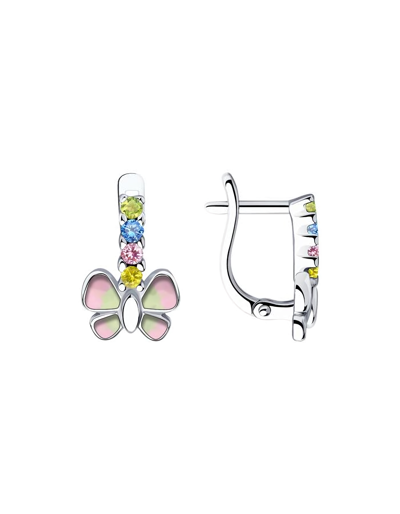 

Серьги из серебра TEO MAORI 894023686, фианит, 894023686