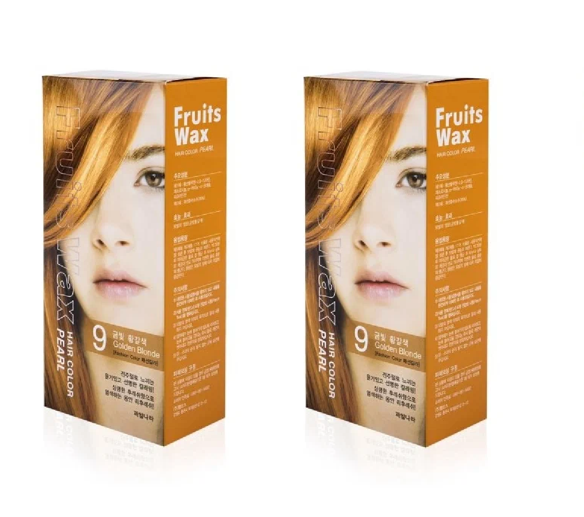 Краска для волос Welcos Fruits Wax Pearl Hair Color №09 60 мл 2 шт