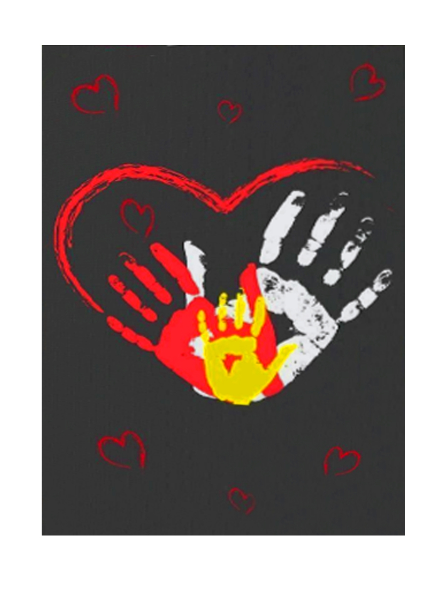 Наборы для создания отпечатков Delart Руки влюбленных на холсте