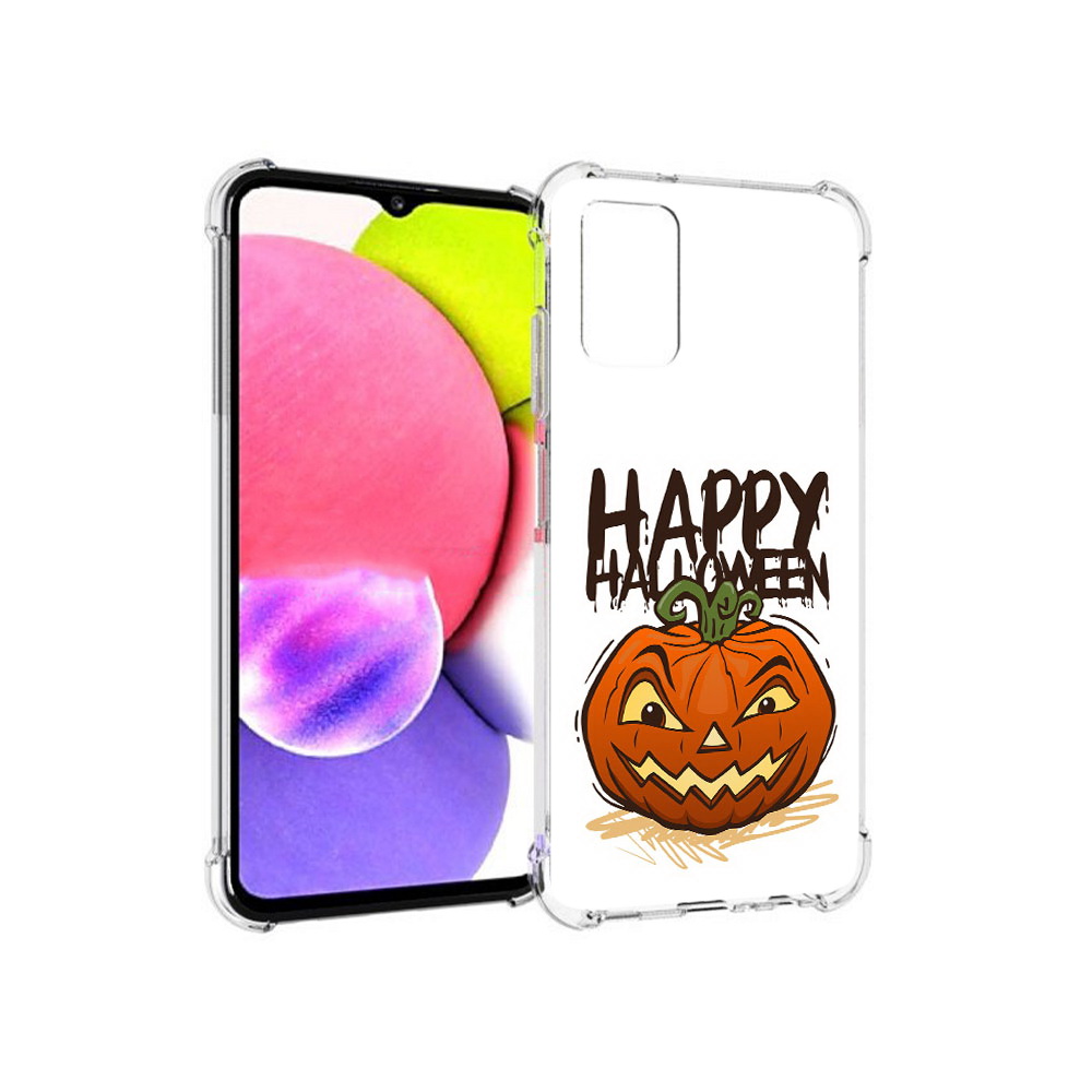 

Чехол MyPads Tocco для Samsung Galaxy A03s Хэллоуин счастливый (PT162170.549.195), Прозрачный, Tocco