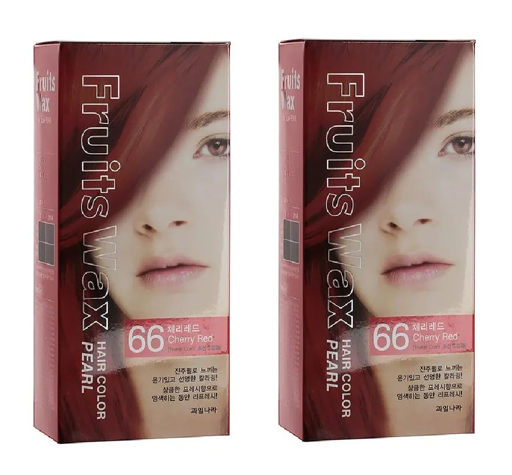 Краска для волос Welcos Fruits Wax Pearl Hair Color №66 60 мл 2 шт