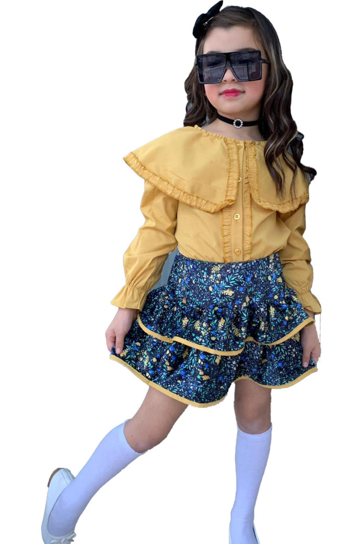 

Костюм с юбкой Ricco Tarz р. 7-8 лет Оранжевый, 2221209002 (доставка из-за рубежа), 2221209002