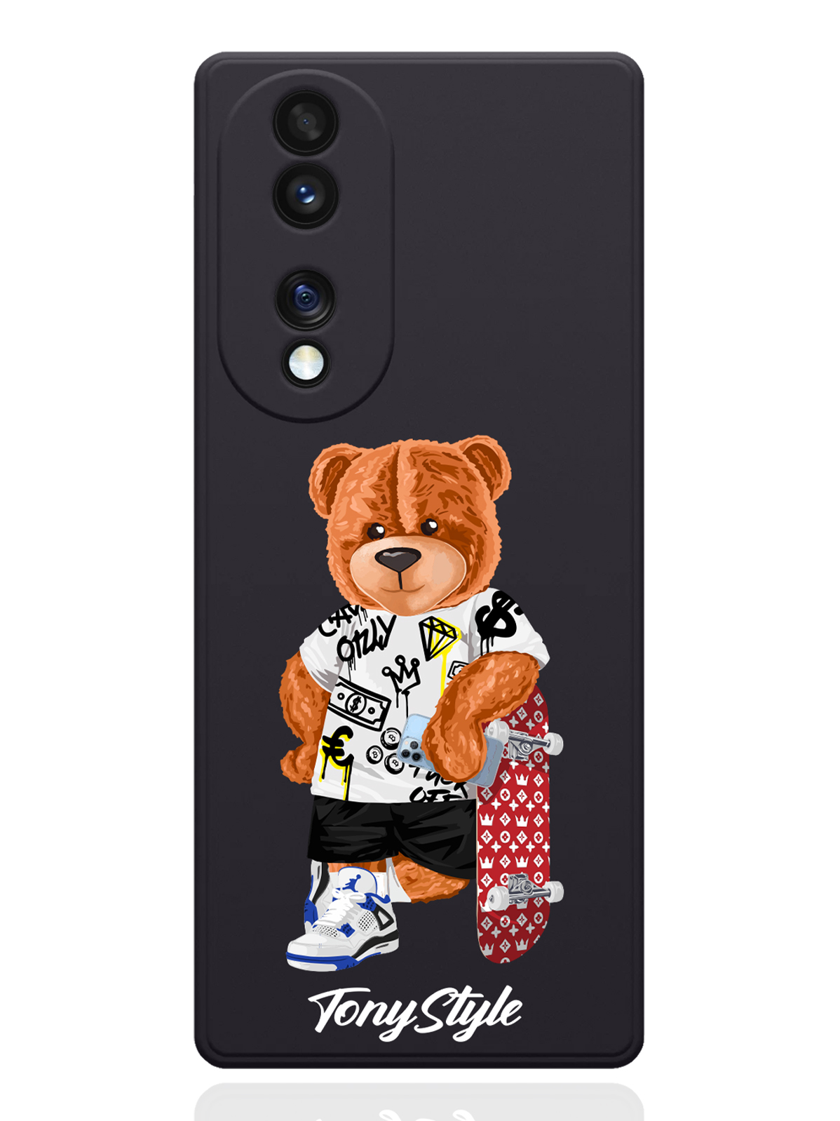 

Чехол Tony Style для Honor 70 Tony Style со скейтом черный, Коричневый;черный;красный