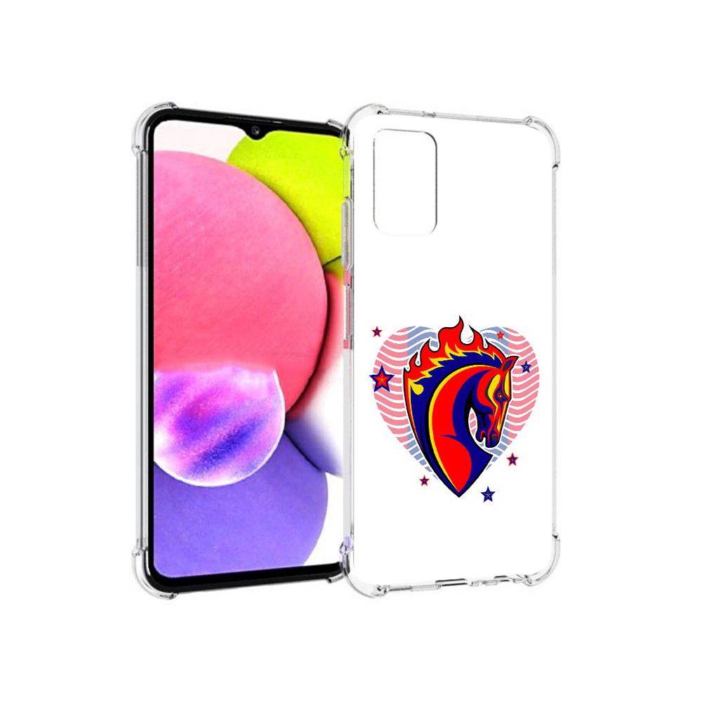 

Чехол MyPads Tocco для Samsung Galaxy A03s ФК ЦСЛ Лошадь (PT162170.549.180), Прозрачный, Tocco