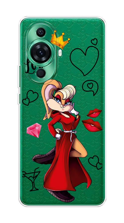 

Чехол на Huawei Nova 11 Pro "Rich Lola Bunny", Красный;бежевый;оранжевый, 6121350-6
