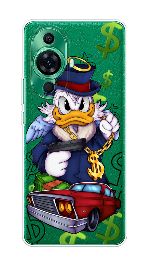 

Чехол на Huawei Nova 11 Pro "Scrooge McDuck with a Gold Chain", Красный;синий;белый, 6121350-6