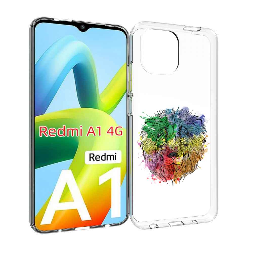 

Чехол Mypads Разноцветный Гордый Лев Для Xiaomi Redmi A1, Прозрачный, Tocco