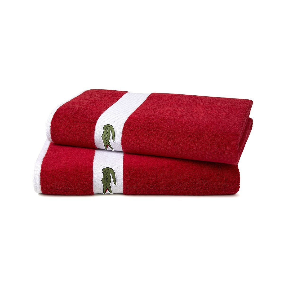 Полотенце 55x100 см Lacoste Casual Rouge