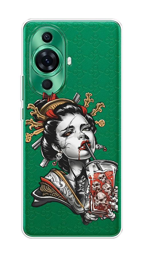 

Чехол на Huawei Nova 11 Pro "Опасная гейша", Красный;черный;серый, 6121350-4