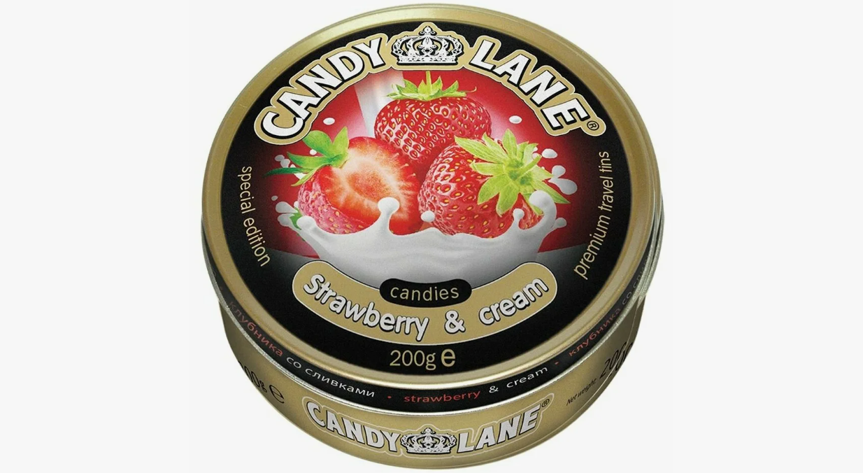 Леденцы Candy Lane Клубника со сливками, 200 г