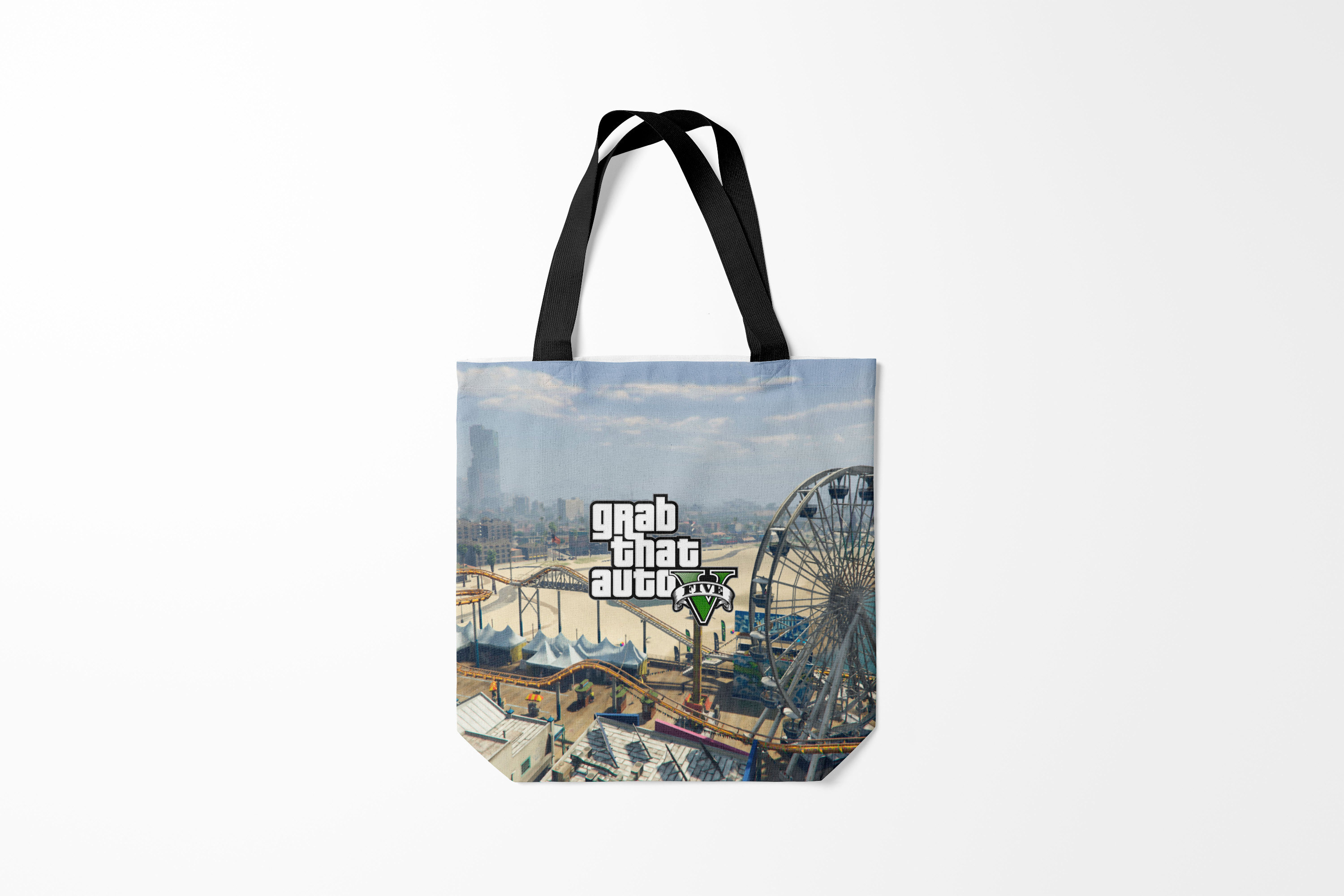 

Сумка шoппер унисекс Burnettie GTA 5, голубой, GTA 5