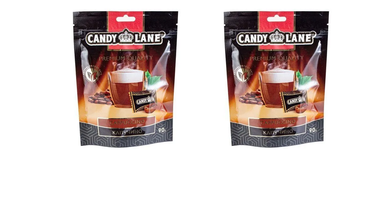 Леденцы Candy Lane Premium Quality Капучино, 90 г х 2 шт