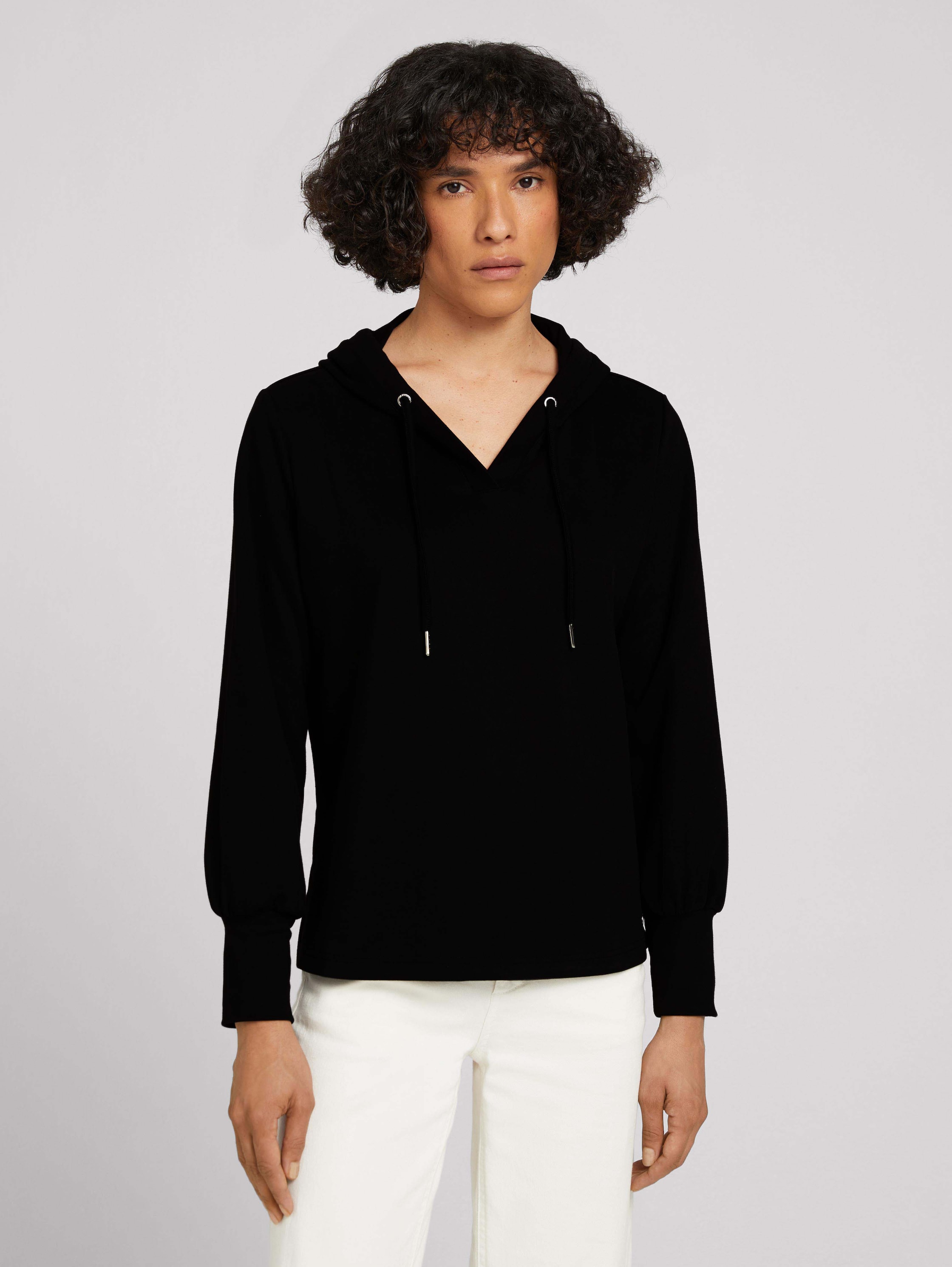 

Толстовка женская TOM TAILOR 1029629 черная XL, 1029629