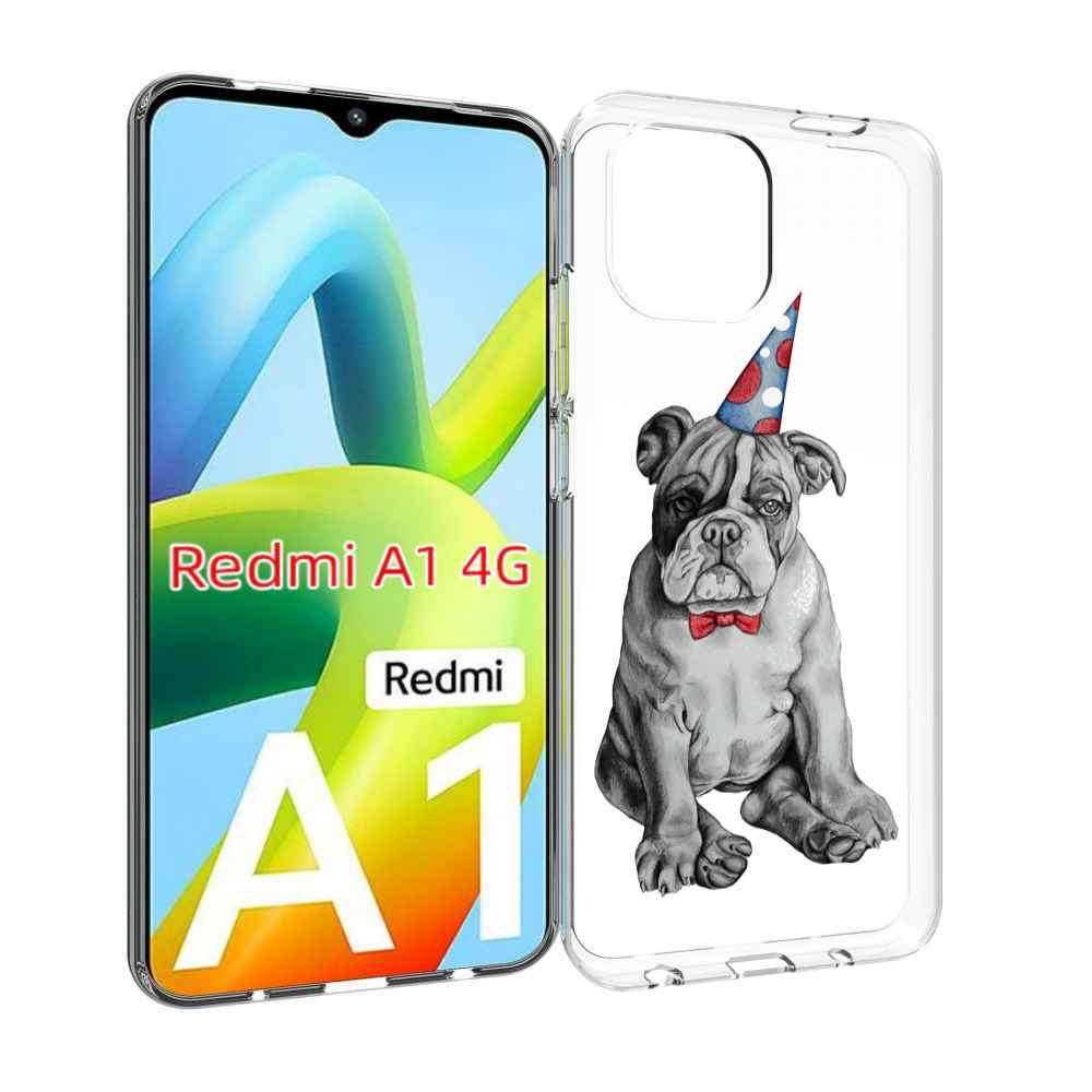 

Чехол Mypads Праздничный Щенок Для Xiaomi Redmi A1, Прозрачный, Tocco