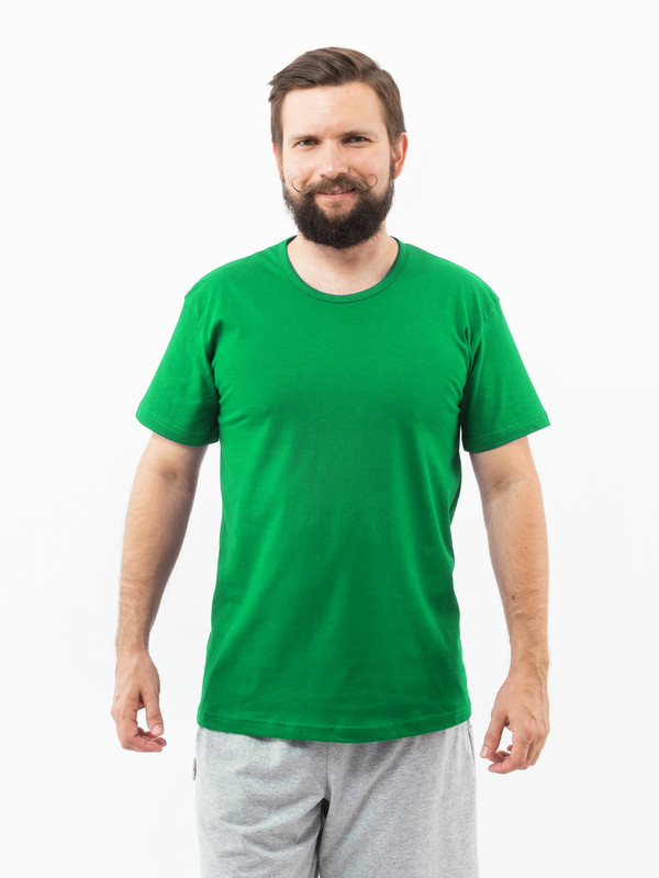 

Футболка мужская Монотекс 13 зеленая 58 RU, Зеленый, 13