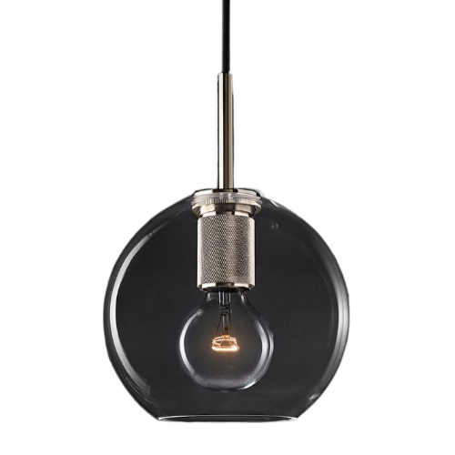 фото Подвесной светильник rh utilitaire globe pendant silver imperiumloft