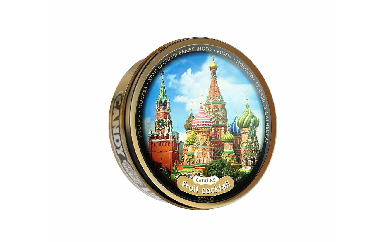 Леденцы Candy Lane Москва, Фруктовый коктейль, 200 г