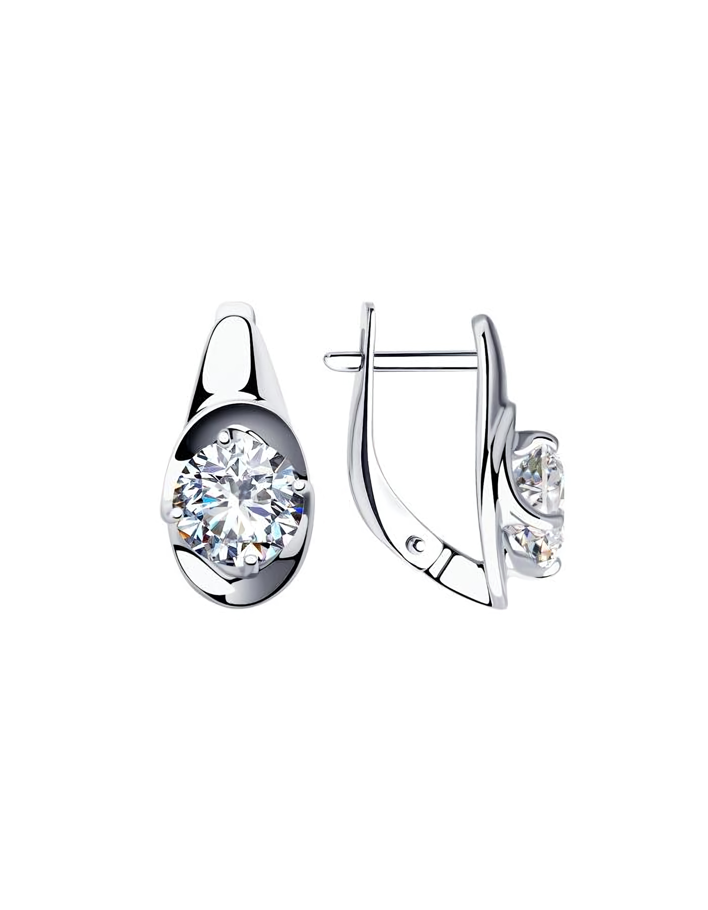 

Серьги из серебра TEO MAORI 894023289, фианит, 894023289