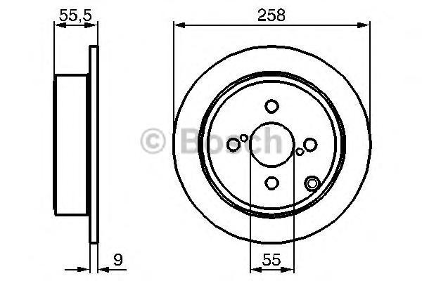 

Тормозной Диск Задний BOSCH 0986479086