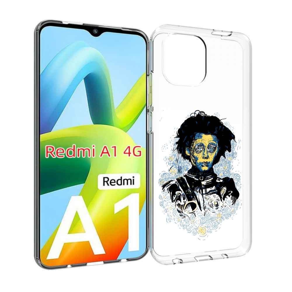 

Чехол Mypads Парень Черно-Белый Абстракция Для Xiaomi Redmi A1, Прозрачный, Tocco
