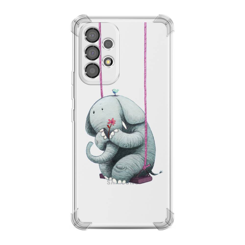 

Чехол Awog на Samsung Galaxy A53 "Грустный слоник", Розовый, 2104551-1