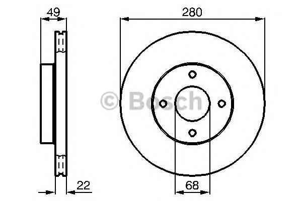 

0 986 478 728_диск тормозной передний c abs nissan almera/primera 1.5-2.2d 98>