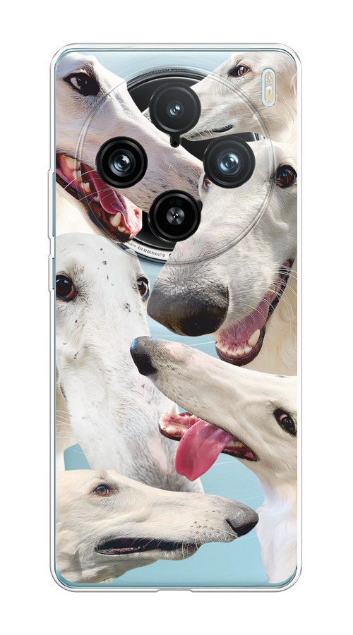 

Чехол на Vivo X100 Pro "Собака с длинным носом", Белый;бежевый;розовый, 2611850-1