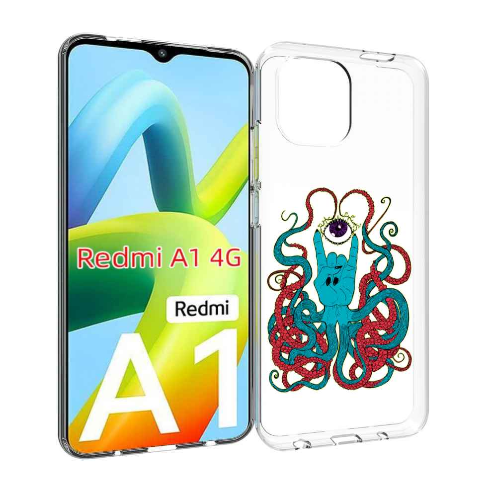 

Чехол Mypads Осьминог-Рука Абстракция Для Xiaomi Redmi A1, Прозрачный, Tocco